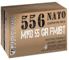 Fiocchi 556M193L 5 56NATO 55gr Full Metal Jacket Boat Tail 50 Per Box 20 Case