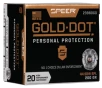 Speer 23980GD Gold Dot Personal Protection 44S WSpl 200gr Hollow Point 20 Per Box 10 Case