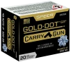 Speer 24258 Gold Dot Carry Gun 45ACP P 200gr Hollow Point 20 Per Box 10 Case
