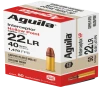 Aguila 1B220321 Interceptor 22LR 40gr Copper Plated Hollow Point 50 Per Box 20 Case