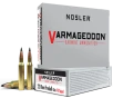 Nosler 65125 Varmageddon 221RemFireball 40gr Flat Base Tipped 20 Per Box 20 Case