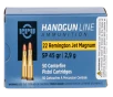 PPU PPH22RJ Handgun 22RemJetMag 45gr Soft Point 50 Per Box 10 Case