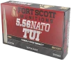 Fort Scott Munitions 556-070-SCV2 Tumble Upon Impact  TUI  5 56mm 70gr Solid Copper Spun 20 Per Box 25 Case