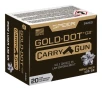Speer 24260 Gold Dot Carry Gun 9mmLuger 135gr Hollow Point 20 Per Box 10 Case