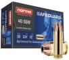 Norma Ammunition 801407887 Safeguard 40S W 165gr Jacketed Hollow Point 50 Per Box 20 Case