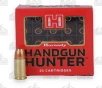 Hornady Handgun Hunter 9mm Luger  P Ammunition 115 Grain Brass Centerfire 20 Rounds Monoflex Monolithic 90281