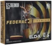 Federal Premium 6 5 Creedmoor Ammunition 143 Grain Brass 20 Rounds ELD-X PT P65CRDELDX1