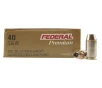 Federal Premium Personal Defense Hydra Shok 40 S amp W Ammunition 165 Grain Brass 20 Rounds Hydra Shok JHP P40HS3