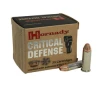 Hornady Critical Defense 38 Special  P 110 Grain 25 Rounds  Brass FTX 90311