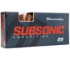 Hornady 80877 Subsonic 300 AAC BlackoutWhisper  7 62x35mm 190 GR SubX 20 Rounds