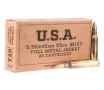 Winchester Ammunition  5 56x45mm NATO  M193 FMJ  55 Grain  20 Rounds