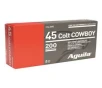 Aguila Cowboy Action Loads   45 Colt  SP  200 Grain  50 Rounds