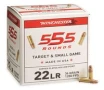 Winchester White Box   22LR  HPCP  36 Grain  555 Rounds