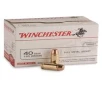 Winchester White Box   40 S W  FMJ  165 Grain  Value Pack  100 Rounds