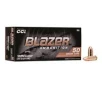 CCI Blazer Brass  9mm  FMJ-RN  124 Grain  50 Rounds