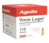 Aguila  9mm  FMJ  115 Grain  300 Rounds