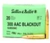 Sellier And Bellot 300 AAC Blackout 200 gr Subsonic FMJ 20 Box