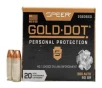 Speer 380 Auto 90 GR Gold Dot Personal Protection Hollow Point 20 Box