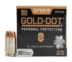 Speer 40 S W 165 GR Gold Dot Personal Protection Hollow Point 20 Box