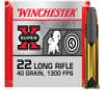 WINCHESTER AMMO 22LR 40 gr Copper Plated Super Speed Round Nose 100 Box