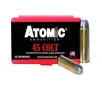 Atomic Ammuntion 45 Colt 200 GR Lead Round Nose Flat Point Cowboy Action Ammo 50 Box