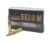 Belom Ammuntion 7 62x39mm 123 Gr FMJ Brass Case 20 Box