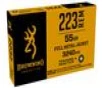 Browning 223 Rem 55 gr FMJ Training and Practice 20 Box