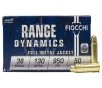 Fiocchi 38 Special 130 gr Full Metal Jacket Range Dynamics 50 Box