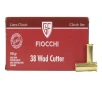 Fiocchi 38 Special 148gr Lead Wad Cutter 50 Box