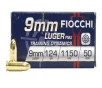 Fiocchi 9mm 124 gr FMJ Training Dynamics 50 Box