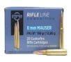 Ppu 8mm Mauser 198 gr FMJ BT Metric Rifle 20 Box