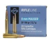 Ppu 8mm Mauser 196 gr Soft Point Metric Rifle 20 Box