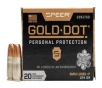 Speer 9mm  P 124 GR Gold Dot Personal Protection Hollow Point 20 Box