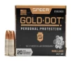 Speer 9mm Luger 147 GR Gold Dot Personal Protection Hollow Point 20 Box
