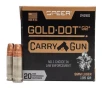 Speer 9mm 135 gr JHP Gold Dot Carry Gun 20 Box