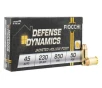Fiocchi 45 ACP 230 Grain Jacketed Hollow Point Defense Dynamics 50 Box