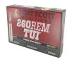 Fort Scott Munitions 260 Remington 123 Grain Solid Copper Spun Tumble Upon Impact 20 Box