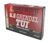 Fort Scott Munitions 6 5 Grendel 123 Grain Solid Copper Spun Tumble Upon Impact 20 Box