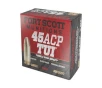 Fort Scott Munitions 45 ACP 180 Grain Solid Copper Spun Tumble Upon Impact 20 Box