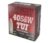Fort Scott Munitions 40 Smith   Wesson 125 Grain Solid Copper Spun Tumble Upon Impact 20 Box
