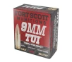 Fort Scott Munitions 9mm Luger 115 Grain Solid Copper Spun Tumble Upon Impact 20 Box