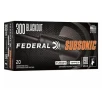 Federal 300 Blackout 190gr Fusion Tipped Subsonic 20 Box