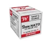 Winchester 9mm NATO 124 Gr FMJ USA Target 50 Box