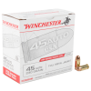 Winchester 45 Auto  ACP  230gr FMJ Handgun Ammo - 200 Rounds