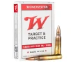 Winchester USA White Box 5 56mm NATO 55gr FMJ Rifle Ammo - 20 Rounds