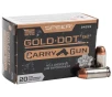 Speer Gold Dot Carry 40 S W 165gr HP Handgun Ammo - 20 Rounds
