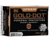 Speer Gold Dot 9mm Luger  P 124gr HP Short Barrel Handgun Ammo - 20 Rounds