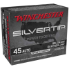 Winchester Silvertip 45 Auto  ACP  185gr JHP Handgun Ammo - 20 Rounds
