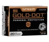 Speer Gold Dot 32 Auto  ACP  60gr HP Handgun Ammo - 20 Rounds