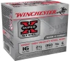 Winchester Super-X 16 Gauge 2-3 4in 15 16oz  6 Steel Shotshells - 25 Rounds